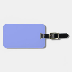 simple minimal solid colour custom blue pastel ad luggage tag