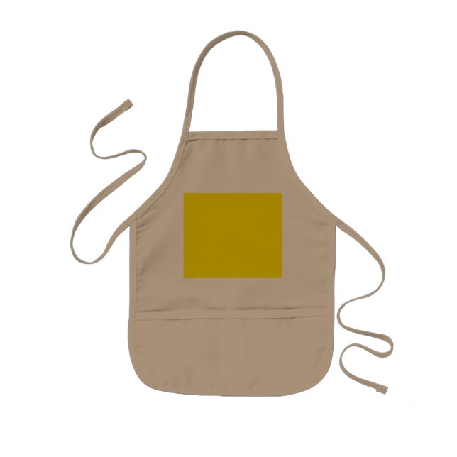 simple minimal solid colour custom     kids apron (Front)