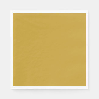simple minimal solid colour custom mustard golden napkin
