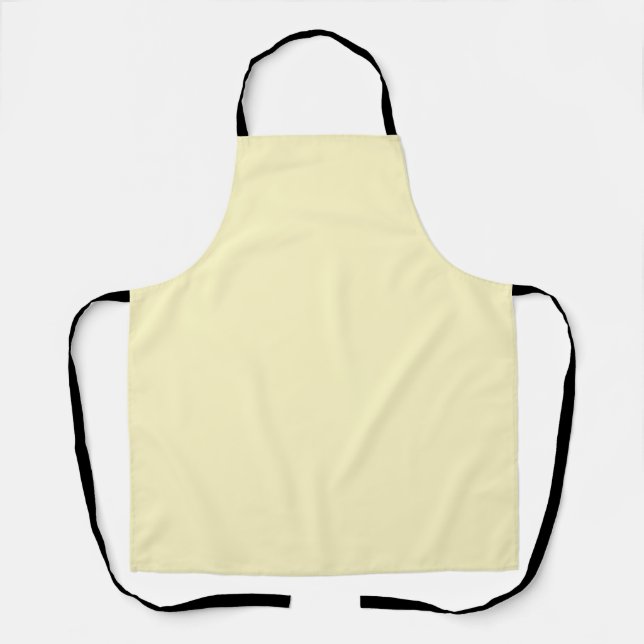 simple minimal solid colour custom pastel custom  apron (Front)