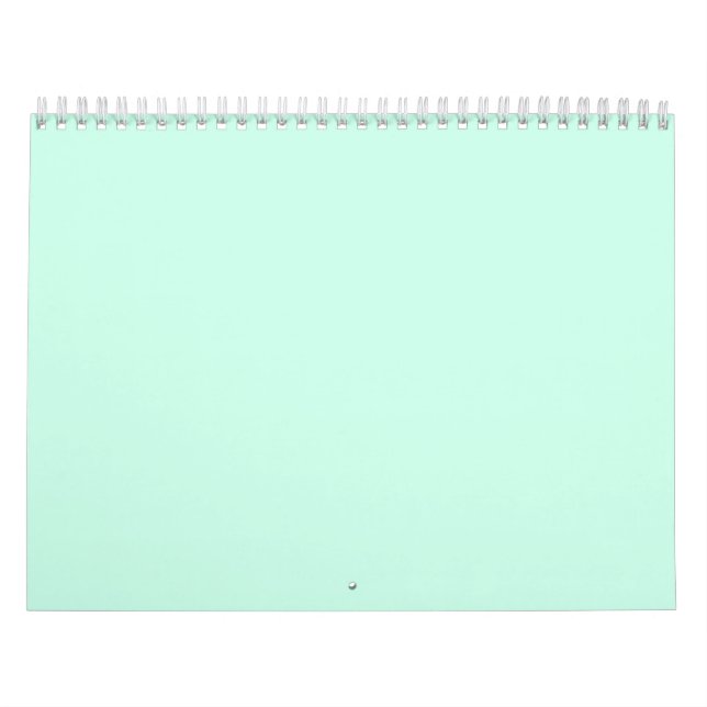 simple minimal solid colour custom pastel custom  calendar (Cover)