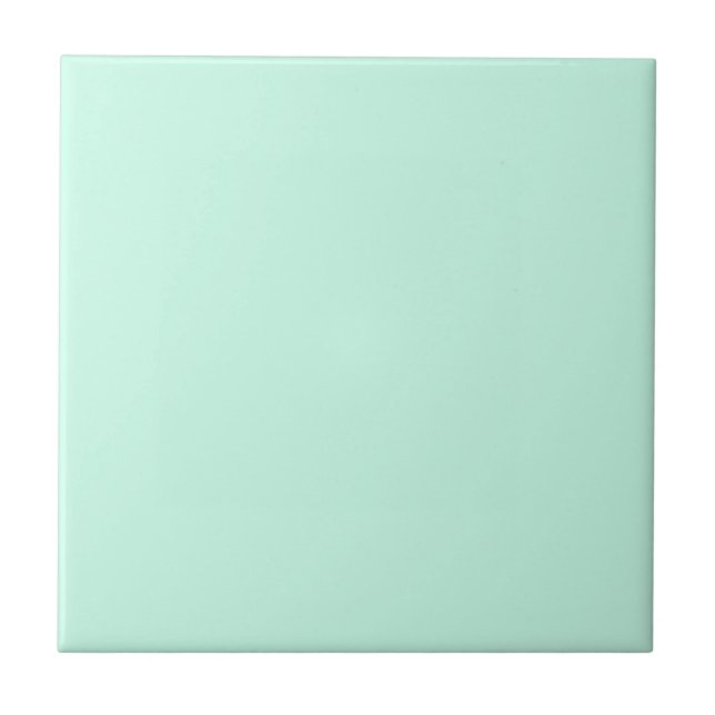 simple minimal solid colour custom pastel custom  ceramic tile (Front)