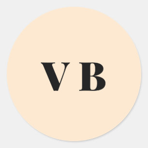 simple minimal solid colour custom pastel custom classic round sticker