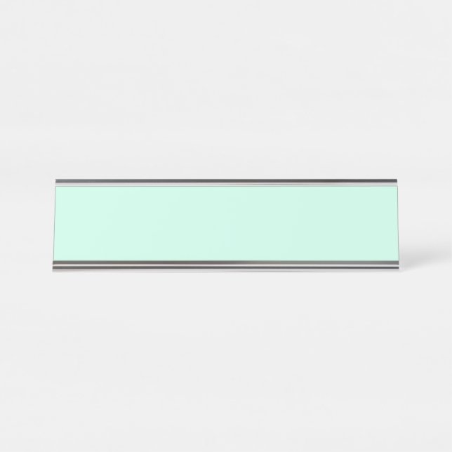 simple minimal solid colour custom pastel custom  desk name plate (Front)