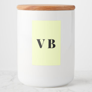 simple minimal solid colour custom pastel custom food label