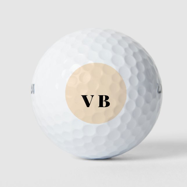 simple minimal solid colour custom pastel custom  golf balls (Front)