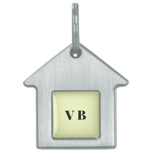 simple minimal solid colour custom pastel custom pet ID tag