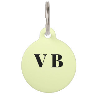simple minimal solid colour custom pastel custom pet tag
