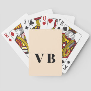simple minimal solid colour custom pastel custom playing cards