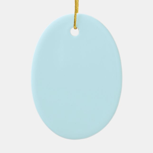 simple minimal solid colour custom pastel custom t ceramic ornament (Front)