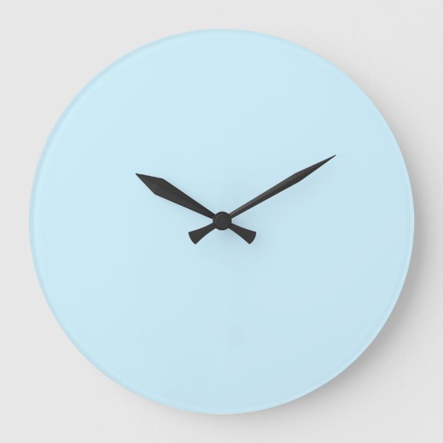 simple minimal solid colour custom pastel custom t large clock (Front)
