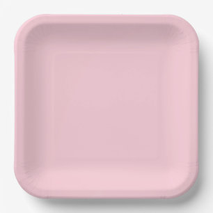 simple minimal solid colour custom pastel custom t paper plate