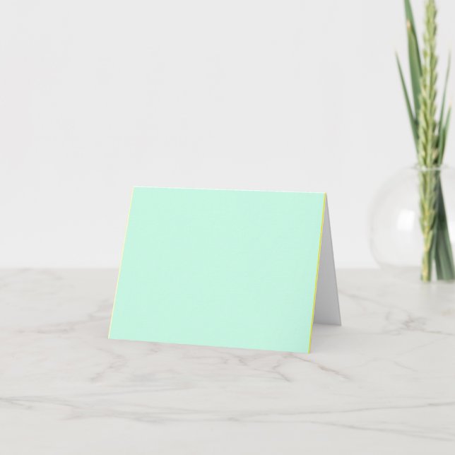 simple minimal solid colour custom pastel custom  thank you card (Front)