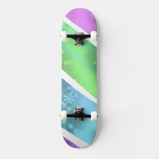 simple minimal solid colour custom personalised  skateboard (Front)