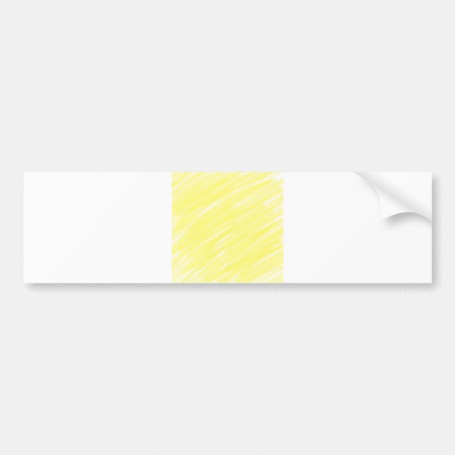 simple minimal solid colour custom yellow pastel a bumper sticker (Front)