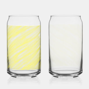 simple minimal solid colour custom yellow pastel a can glass