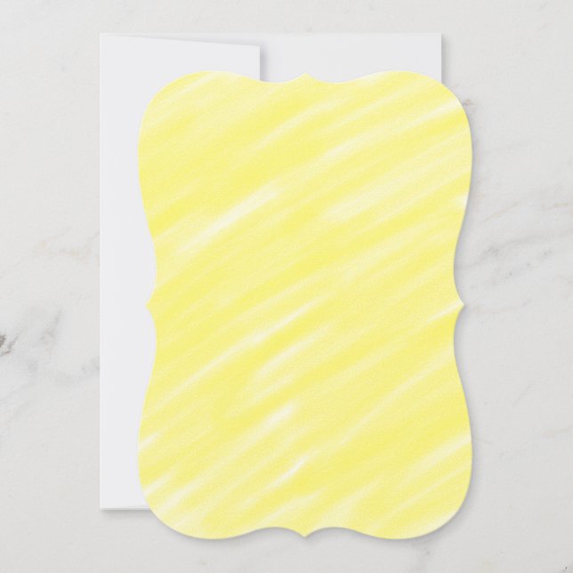 simple minimal solid colour custom yellow pastel a card (Front)