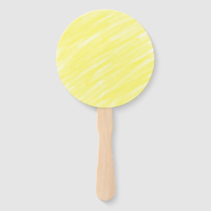 simple minimal solid colour custom yellow pastel a hand fan
