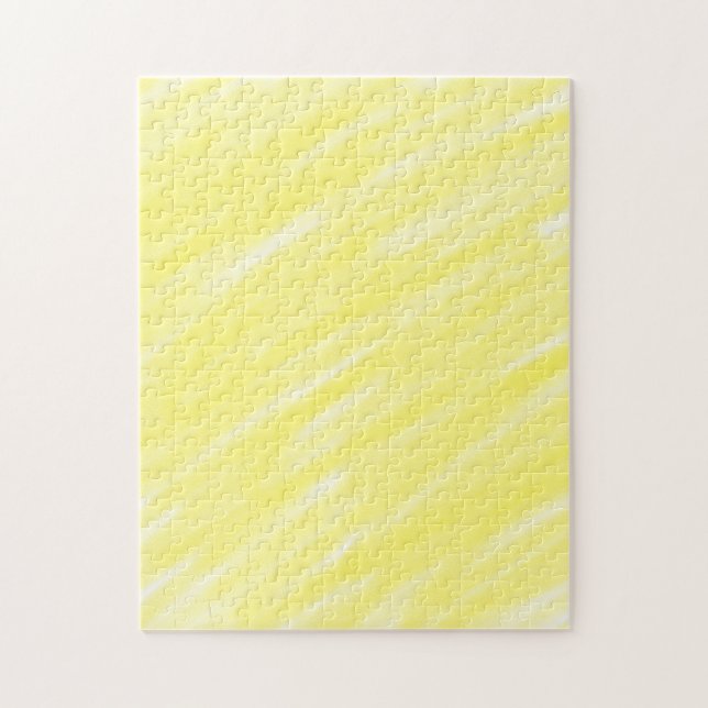 simple minimal solid colour custom yellow pastel a jigsaw puzzle (Vertical)