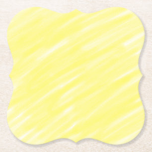 simple minimal solid colour custom yellow pastel a paper coaster
