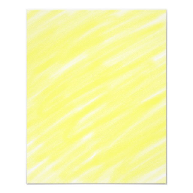 simple minimal solid colour custom yellow pastel a photo print (Front)