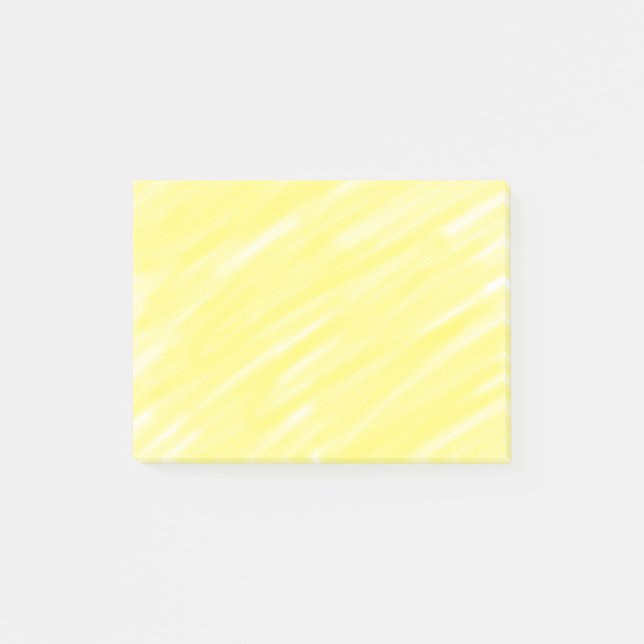 simple minimal solid colour custom yellow pastel a post-it notes (Front)