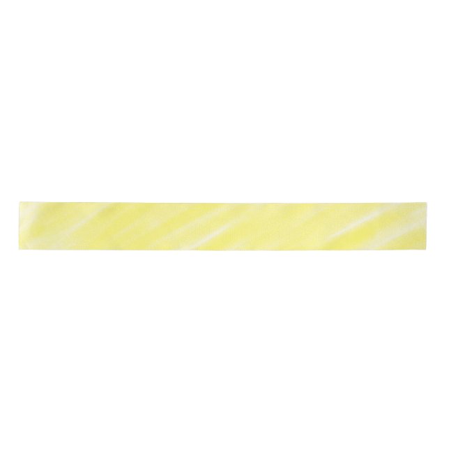 simple minimal solid colour custom yellow pastel a satin ribbon (Front)