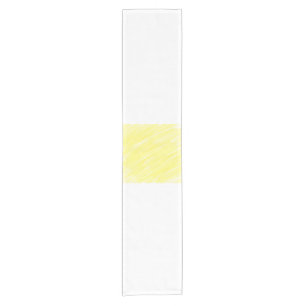 simple minimal solid colour custom yellow pastel a short table runner