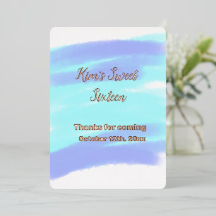 SIMPLE MINIMAL sweet sixteen elegant custom modern