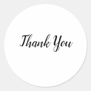 SIMPLE MINIMAL TEXT STYLE CLASSIC ROUND STICKER