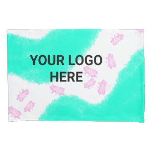 SIMPLE MINIMAL TEXT STYLE GIFT green watercolor  T Pillowcase