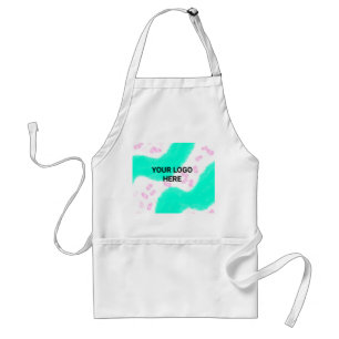 SIMPLE MINIMAL TEXT STYLE GIFT green watercolor T Standard Apron