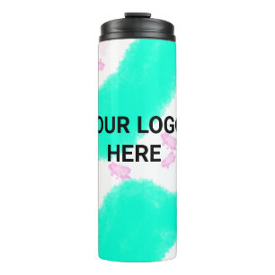 SIMPLE MINIMAL TEXT STYLE GIFT green watercolor  T Thermal Tumbler