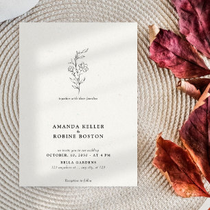 Simple Minimal Wedding Invitation