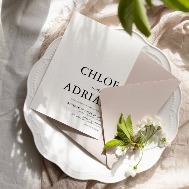 Simple Minimal Wedding Invitation (Creator Uploaded)