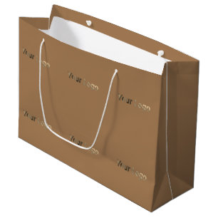 simple minimale design add your logo text large gift bag