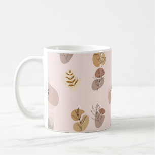 Simple Minimalist Abstract Art Patterned  Coffee Mug