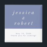 Simple Minimalist Airy Pastel Wedding Magnet<br><div class="desc">A simple and minimalist wedding ref magnet with airy pastel and white theme. Perfect give aways for your wedding.</div>
