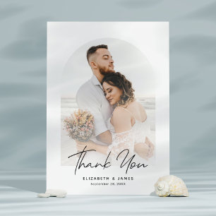 Simple Minimalist Arch Frame Thank You Wedding