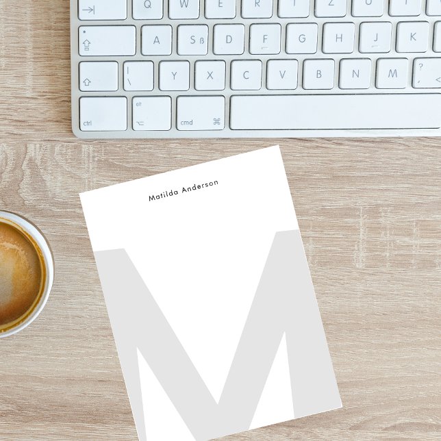 Simple Minimalist Big Jumbo Monogram Name  Card (Creator Uploaded)