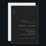 Simple Minimalist Black QR Code Photo Wedding Invitation<br><div class="desc">Looking for a simple and minimalist wedding invitation that's also unique and modern? Look no further than our Simple Minimalist Black QR Code Photo Wedding Invitation! This elegant invitation features a sleek black and white design that's both classic and contemporary. And with a QR code included on the invitation, anyone...</div>