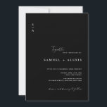 Simple Minimalist Black QR Code Photo Wedding Invitation<br><div class="desc">Looking for a simple and minimalist wedding invitation that's also unique and modern? Look no further than our Simple Minimalist Black QR Code Photo Wedding Invitation! This elegant invitation features a sleek black and white design that's both classic and contemporary. And with a QR code included on the invitation, anyone...</div>