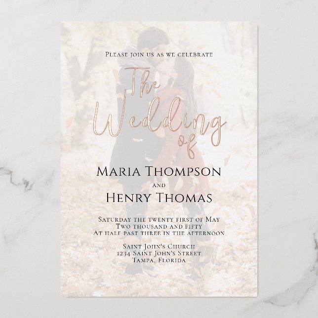 Simple Minimalist Black Text Calligraphy Photo (Front)