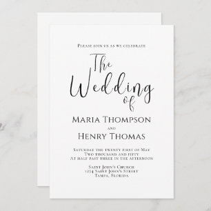 Simple Minimalist Black Text Calligraphy Template