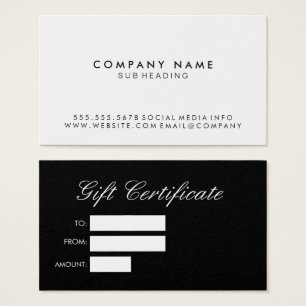 Simple Minimalist Black White