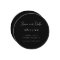 Simple Minimalist Black & White Circle Round 
