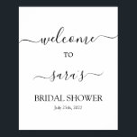 Simple Minimalist Bridal Shower Welcome sign<br><div class="desc">Simple Minimalist Bridal Shower Welcome sign</div>