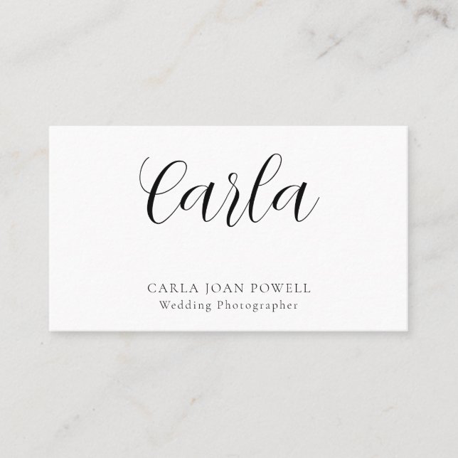 Simple Minimalist business card (Front)