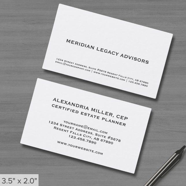 Simple Minimalist Business Card (Creator Uploaded)