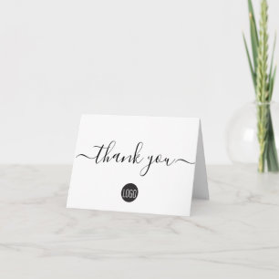 Simple Minimalist business customer appreciation Thank You Card